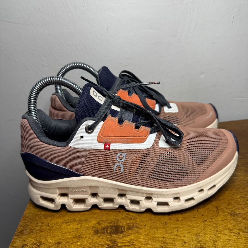 On Cloud Cloudstratus Running Shoes Womens Size 6.5 Brown Orange 39.98657
